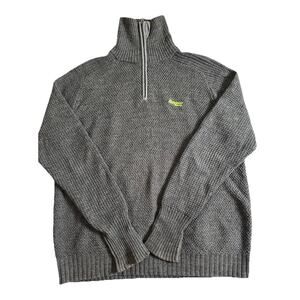 Bergans of Norway Men's Gray Ulriken Quarter Zip Sweater Size XXL